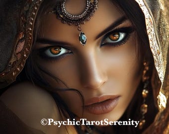 Beautiful Arabian Djinn Spirit Companion. Conjuring. Remote Binding. Success. Career. Wealth. Spiritual Growth