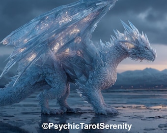 Crystal Dragon Spirit-metgezel. Binding op afstand oproepen. Wijsheid. Kennis.Kracht.