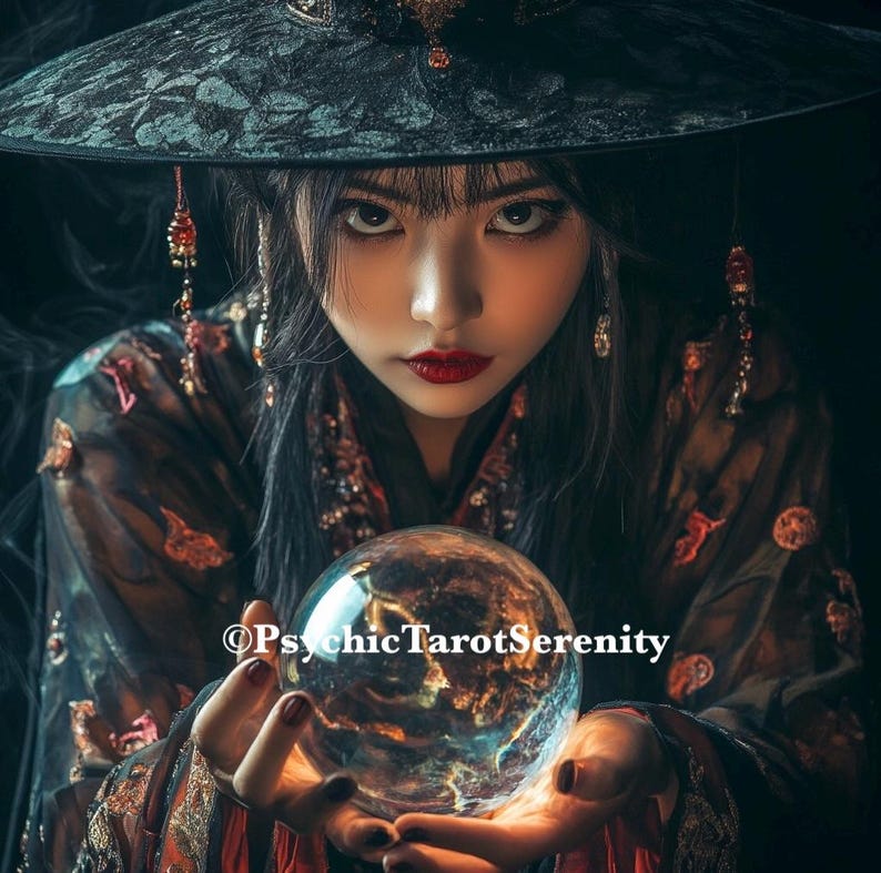 Asian Witch Spirit Companion. Distance Binding. Magic. Wisdom. image 2