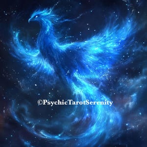 Blue Astral Phoenix. Conjuring Remote Binding. Wealth. Luck. Astral Travel..