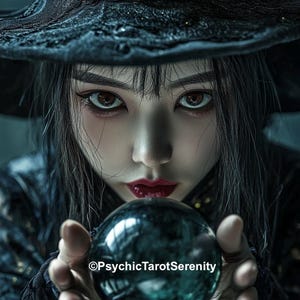Asian Witch Spirit Companion. Distance Binding. Magic. Wisdom.