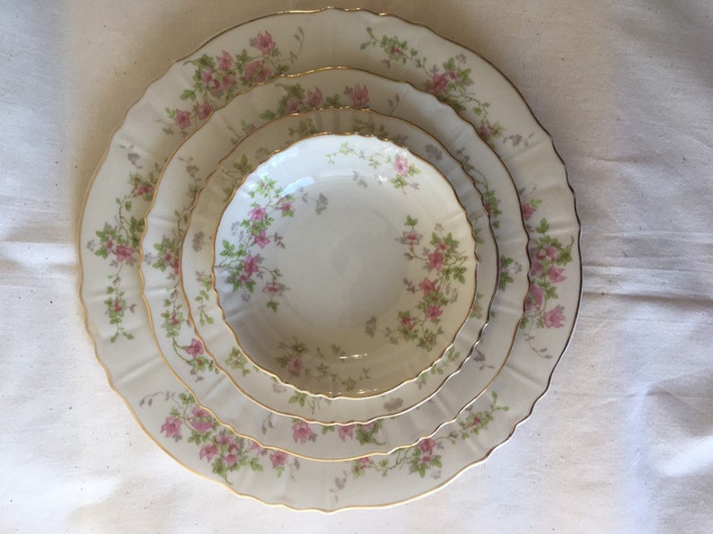 SYRACUSE CHINA Federal Shape Stansbury Pattern 72 piece Etsy