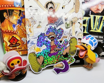 Ruffy Gear 5 Nika nika One Piece Inspirierter Aufkleber