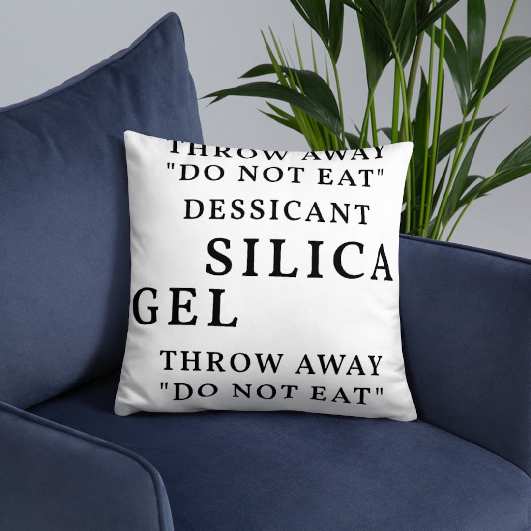 Silica Gel Package Throw Pillow Etsy