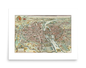 1250年頃のイギリス古代中世地図 ヴィンテージポスタープリント - Etsy