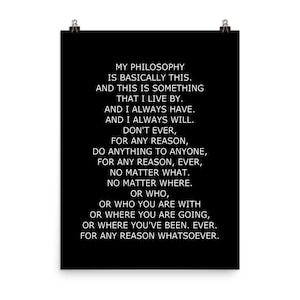 Michael Scott The Office Don&#39;t Ever Poster