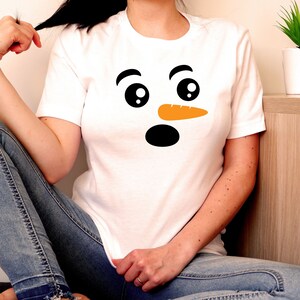 Snowman Face Svg, múltiples formatos - Snowman Svg Clipart, paquete de muñeco de nieve, muñeco de nieve svg, descarga digital, archivo dogital