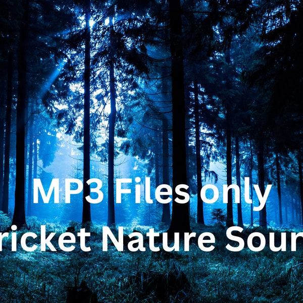 MP3 file, Cricket Nature Sound, 14.58 minutes long, Digital Download, Great for making long Videos ,Relaxing, Sleeping etc for YT or Tiktok
