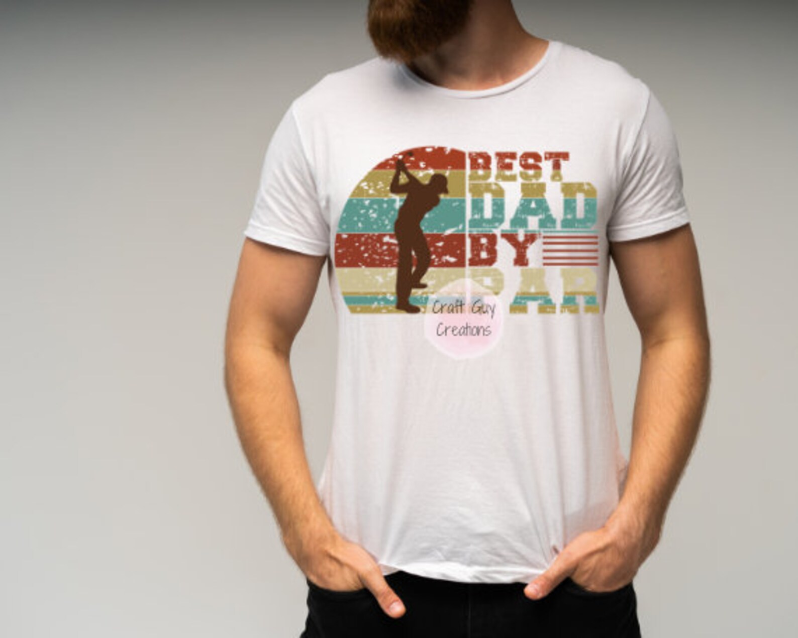Best Dad by Par Father's Day Golfing Tshirt Image Etsy