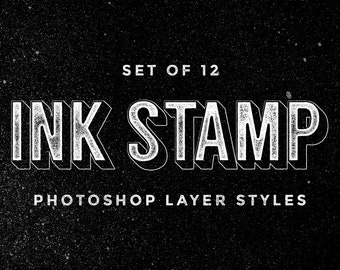 Photoshop Ink Stamp Layer Styles