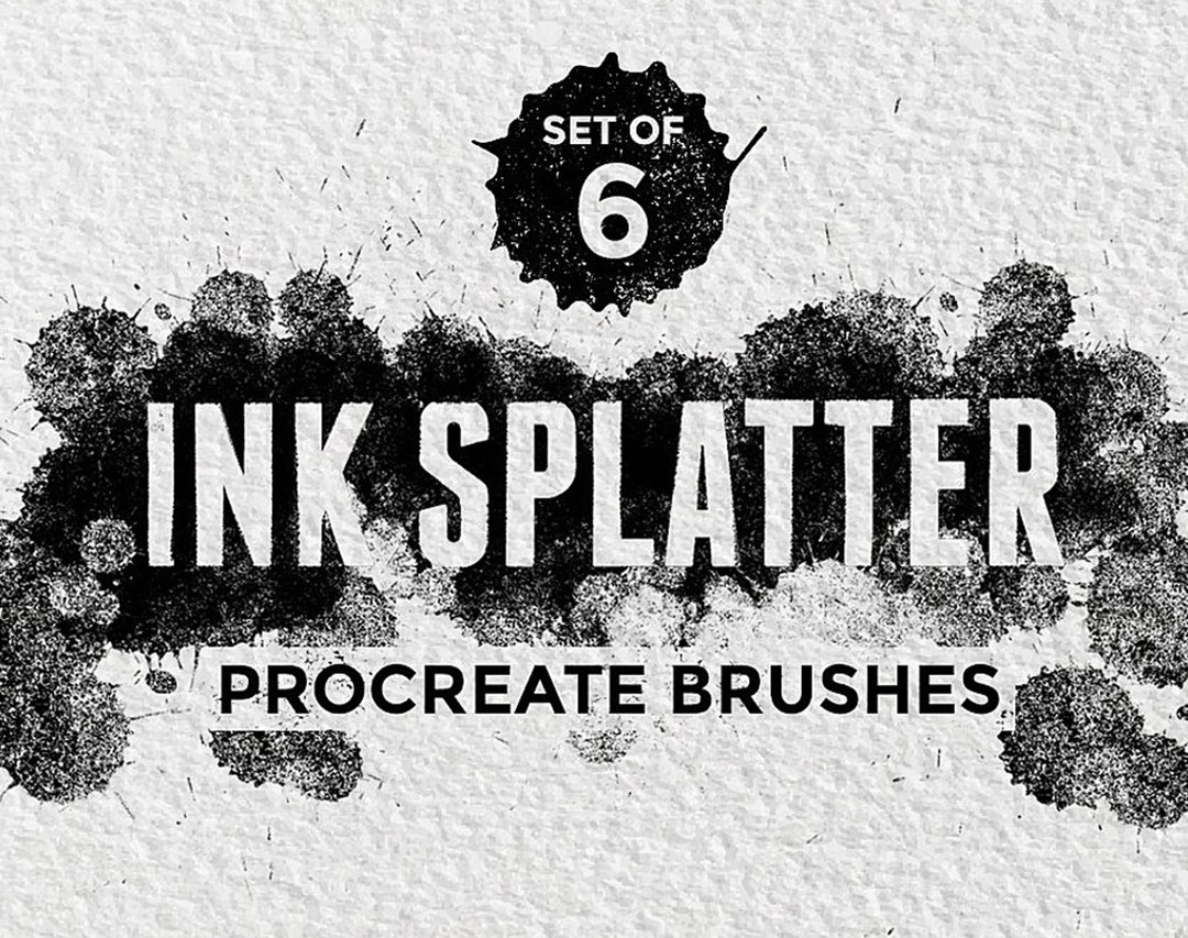 Procreate Ink Splatter Brushes - Etsy