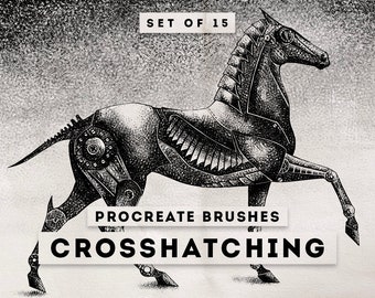 Procreate Crosshatching Brushes