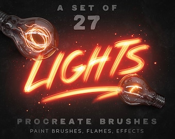 Pinceles de luces de Procreate