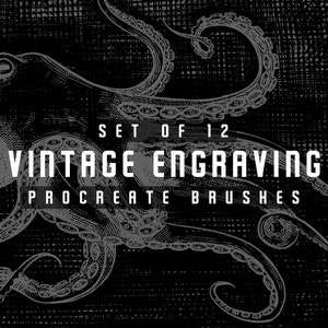 Procreate Vintage Engraving Brushes