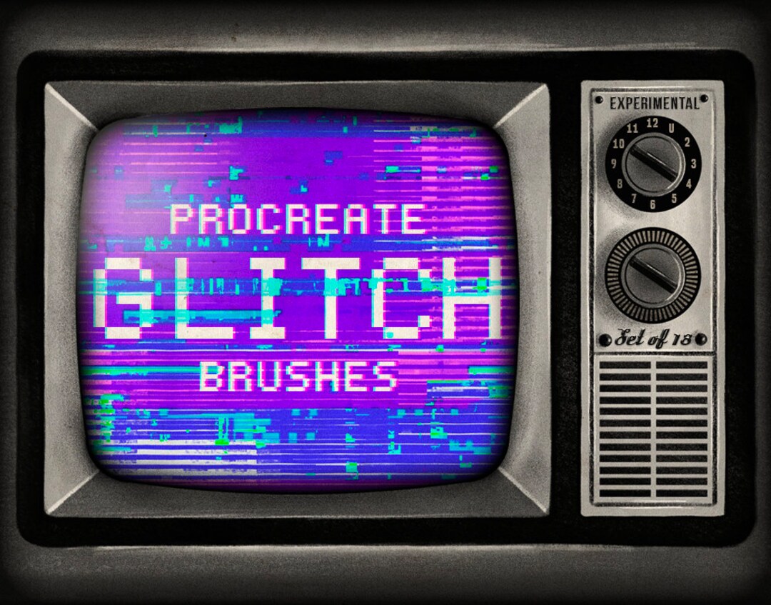 Procreate Glitch Brushes - Etsy