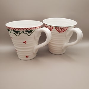 2 Portmeirion Sophie Conran Holiday mugs