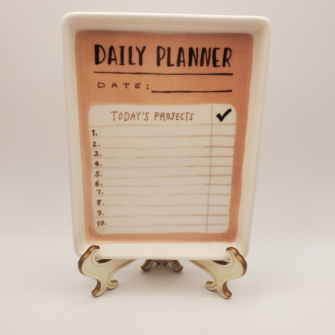 Rae Dunn Artisan Collection by Magenta Daily Planner Dish Etsy Rae Dunn Artisan Collection by Magenta Daily Planner Dish Etsy