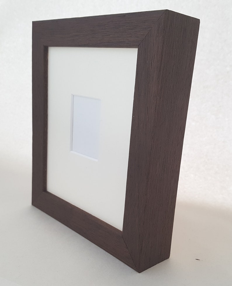 Contemporary Passport Photo Frame. Solid wood dark brown Etsy