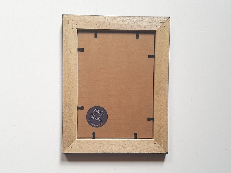 Black 7x5 Photo Frame. Solid Wood Black Stained With - Etsy UK