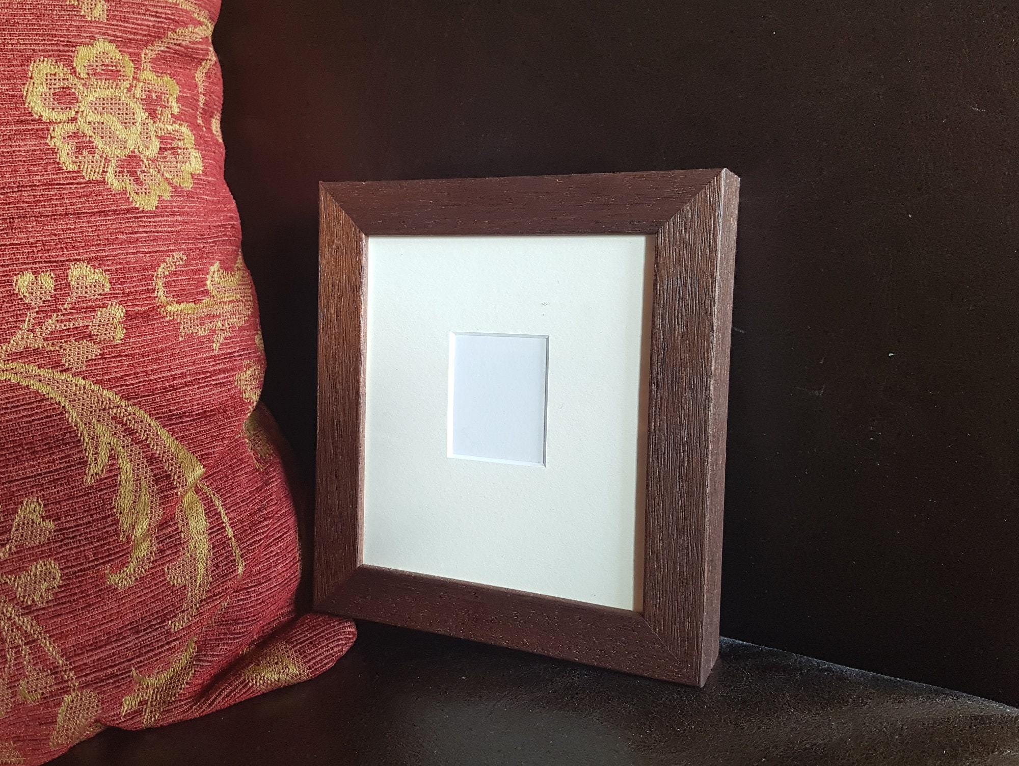 Contemporary Passport Photo Frame. Solid wood dark brown Etsy