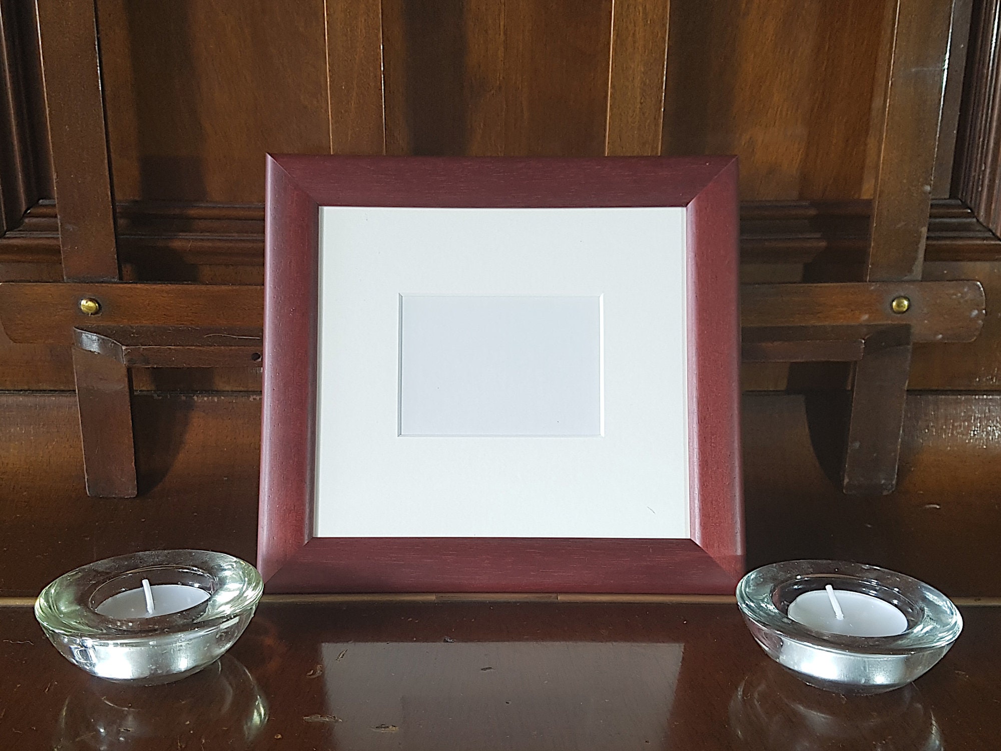 Moderner dunkelroter ACEO oder ATC-Rahmen. Massivholzrahmen | Etsy