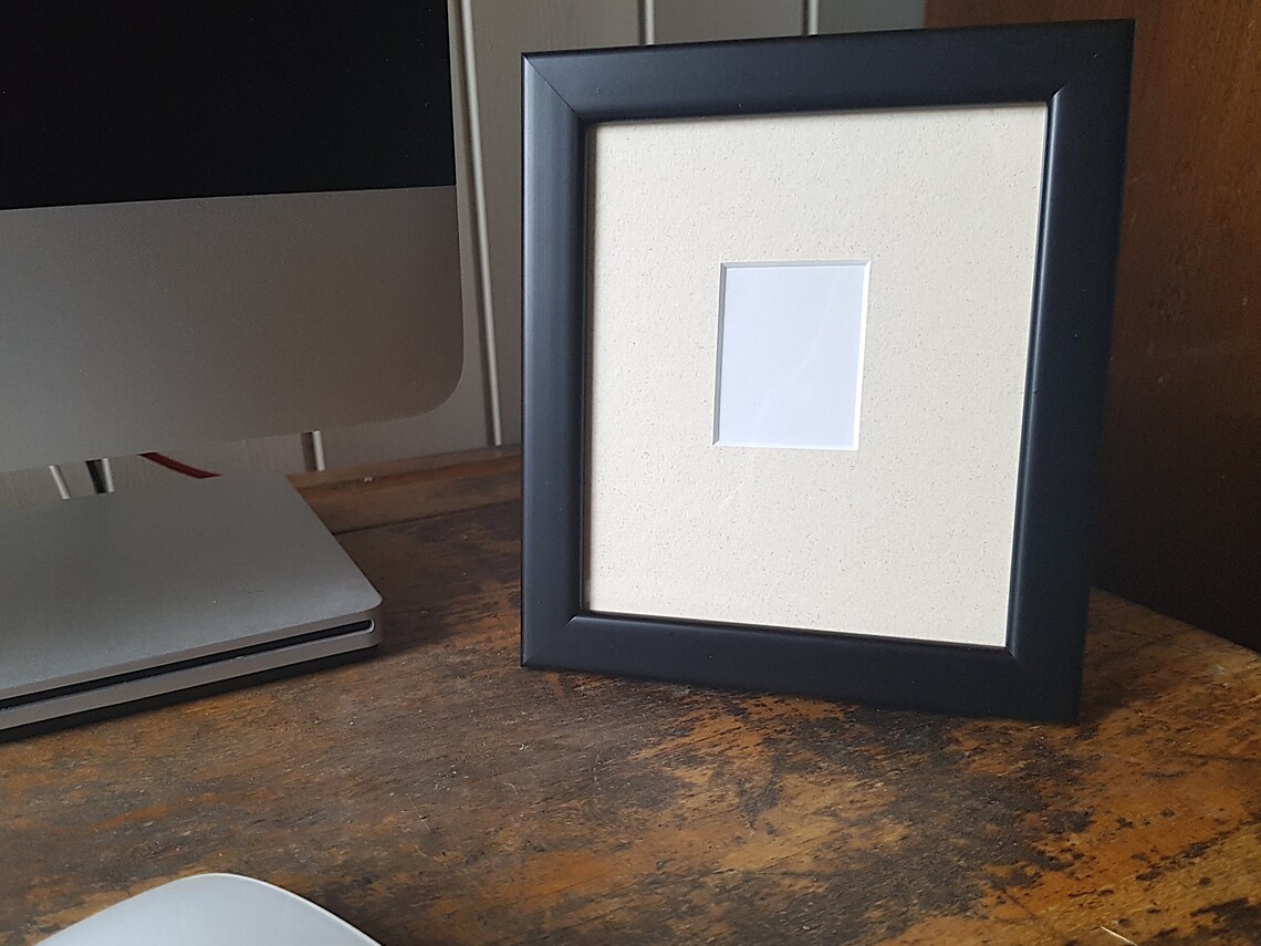 Contemporary Black Passport Photo Frame. Solid wood black Etsy