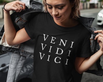 Veni Vidi Vici Aesthetic Shirt, I came I saw I conquered, Sweatshirt, Hoodie