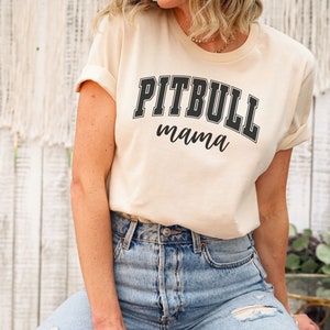 Pitbull T-Shirt, Dog Lover Tee, Personalized Pet Top, Custom Animal Shirt, Dog Mom Gift, Sweatshirt, Kids Tee