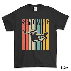 Retro Skydiving Tee Shirt, Vintage Parachuting T-Shirt, Unisex Skydive Top, Cool Skydiver Apparel, Skydiving Lover Gift, Adventure Clothing