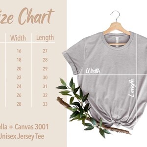 the size chart for a women's t - shirt