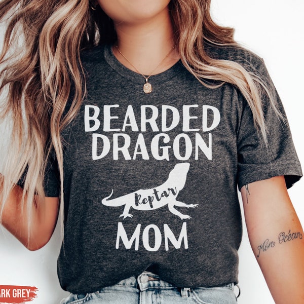 Personalized Bearded Dragon Mom Shirt, Beardie Custom Name