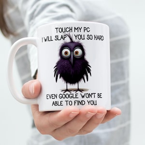 Funny Computer Lover Gift, PC Protector Mug, Office Tech Humor Coffee Cup, Programmer Teacher, IT Nerd, Software Engineer Student Gag