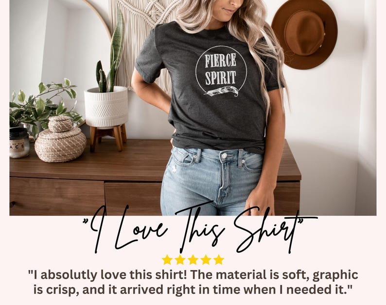 a woman wearing a t - shirt that says i love this shirt