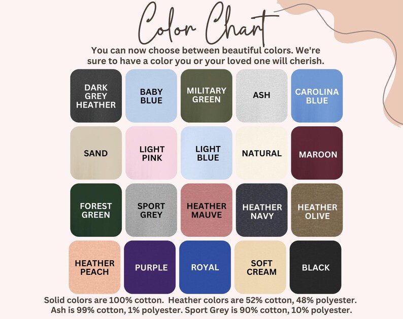 the color chart for a hair color chart