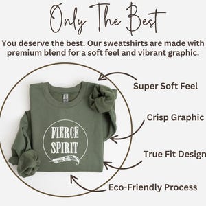 a t - shirt with the words fierce spirit on it