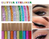 Long lasting Metallic Sparking Glitter Liquid Eyeliner Party Makeup Eye Liner Glitter