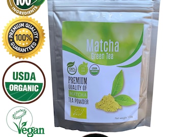 ORGANIC Matcha Green Tea Powder High Quantity Product 100gm