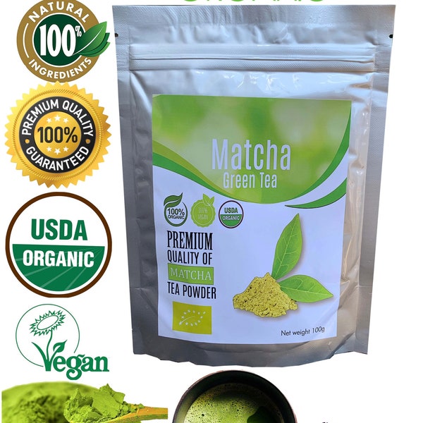 ORGANIC Matcha Green Tea Powder High Quantity Product 100gm