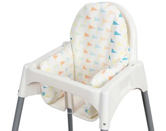 IKEA Antilop Highchair Cushion Cover Flag print with beige colour Pyttig