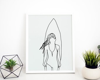 Surf Drawing Etsy Surf Drawing Etsy