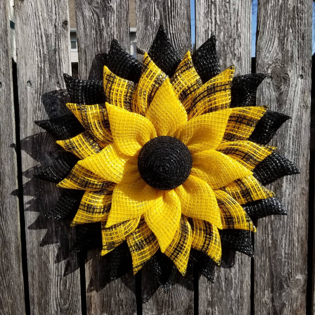 Bee Utiful Sunflower Wreath Sunflower Wreath Spring Summer Wreath