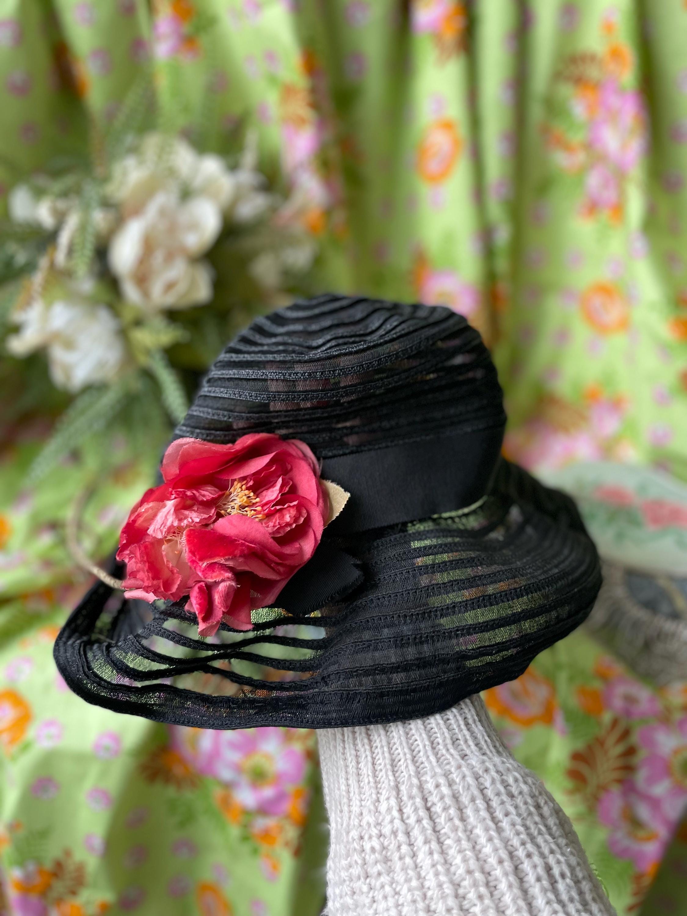 50s Original Vintage Flower Hat - Etsy