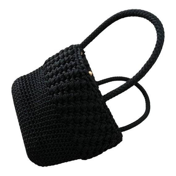 50s 60s Black Mini Bag Perfect Condition - image 4