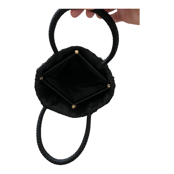 50s 60s Black Mini Bag Perfect Condition - image 6