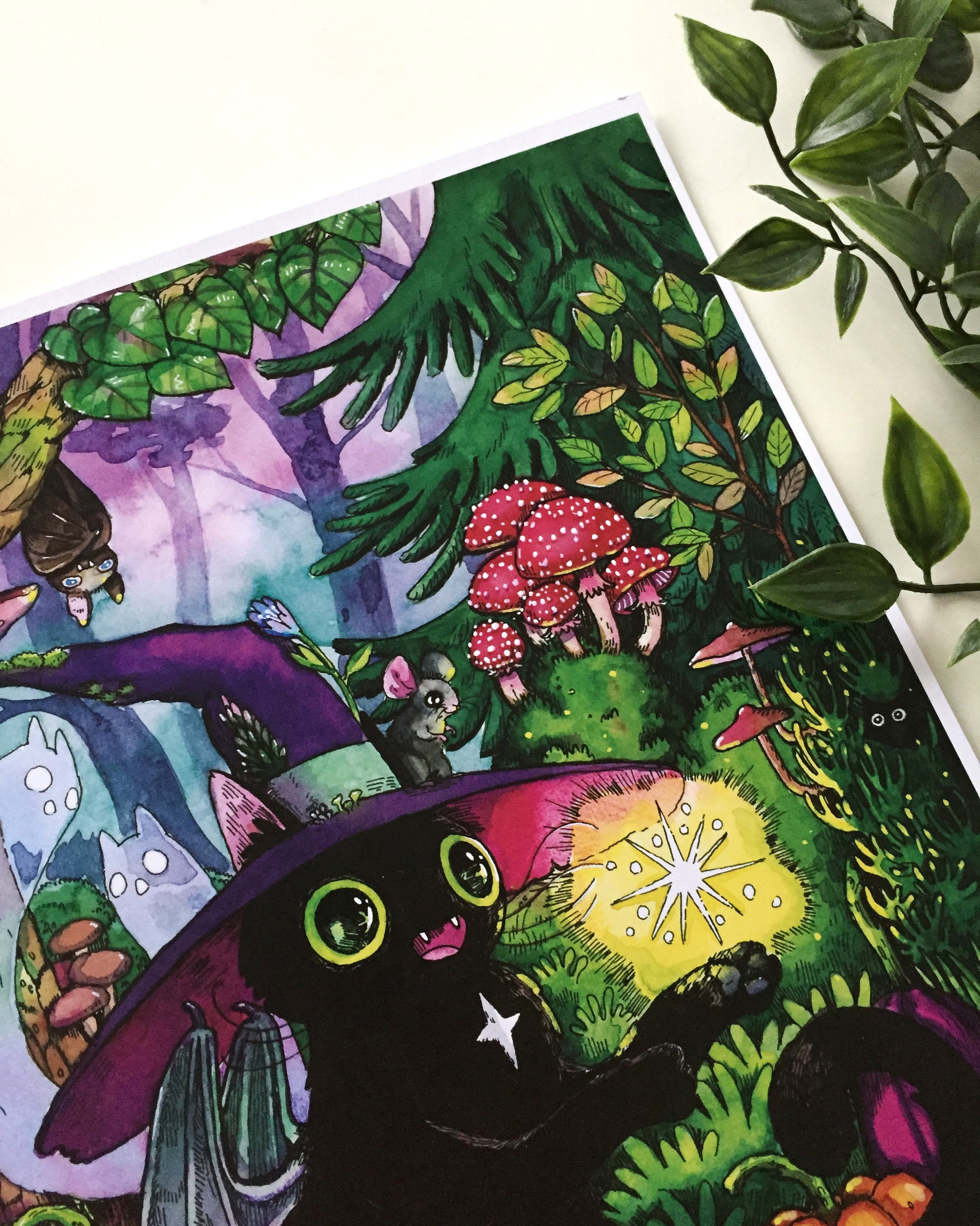 Forest Magic Art Print - Etsy