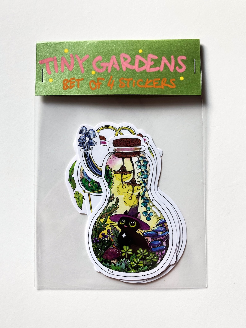Tiny Gardens 4 Stickers - Etsy