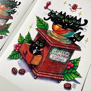 Coffee Grinder Crew Art Print