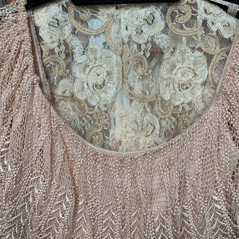 1970s Vintage Crochet Dress Wedding Dress Disco Flapper - Etsy