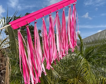 Bike Flag: Pink-Pink-Pink Cycling Flag, Recumbent Bike Flag, Mobility scooter flag, Trike flag, safety flag, bike flag