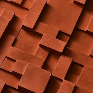 Brutalist handmade wall art - Concrete textured panels